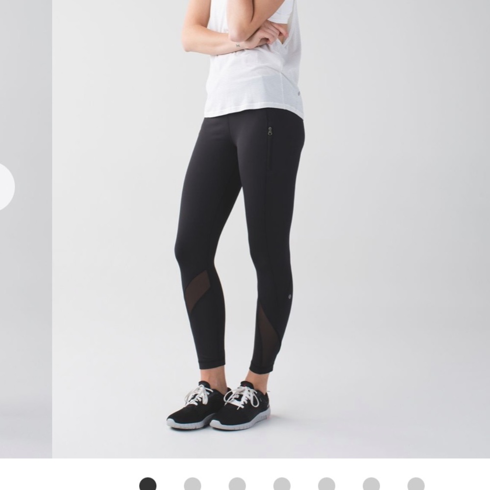 Lululemon Inspire Tight II mesh black original full-on luxtreme, black
